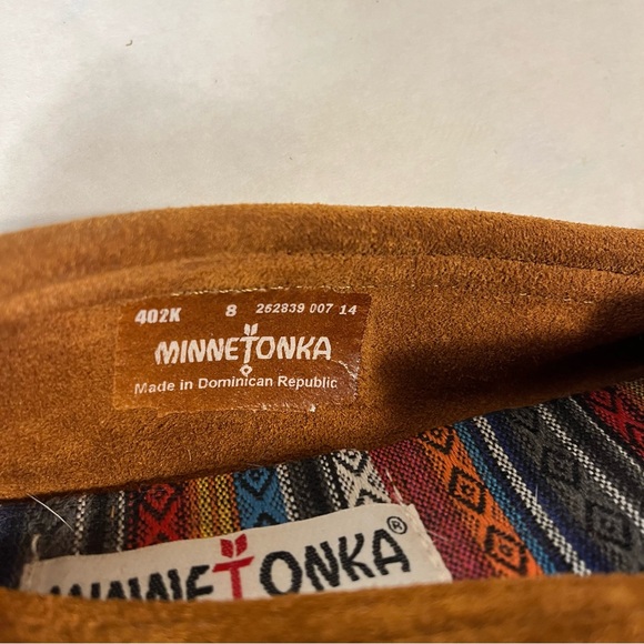 Minnetonka Kilty Hardsole Moccasins Women’s Size 8 - Picture 6 of 7